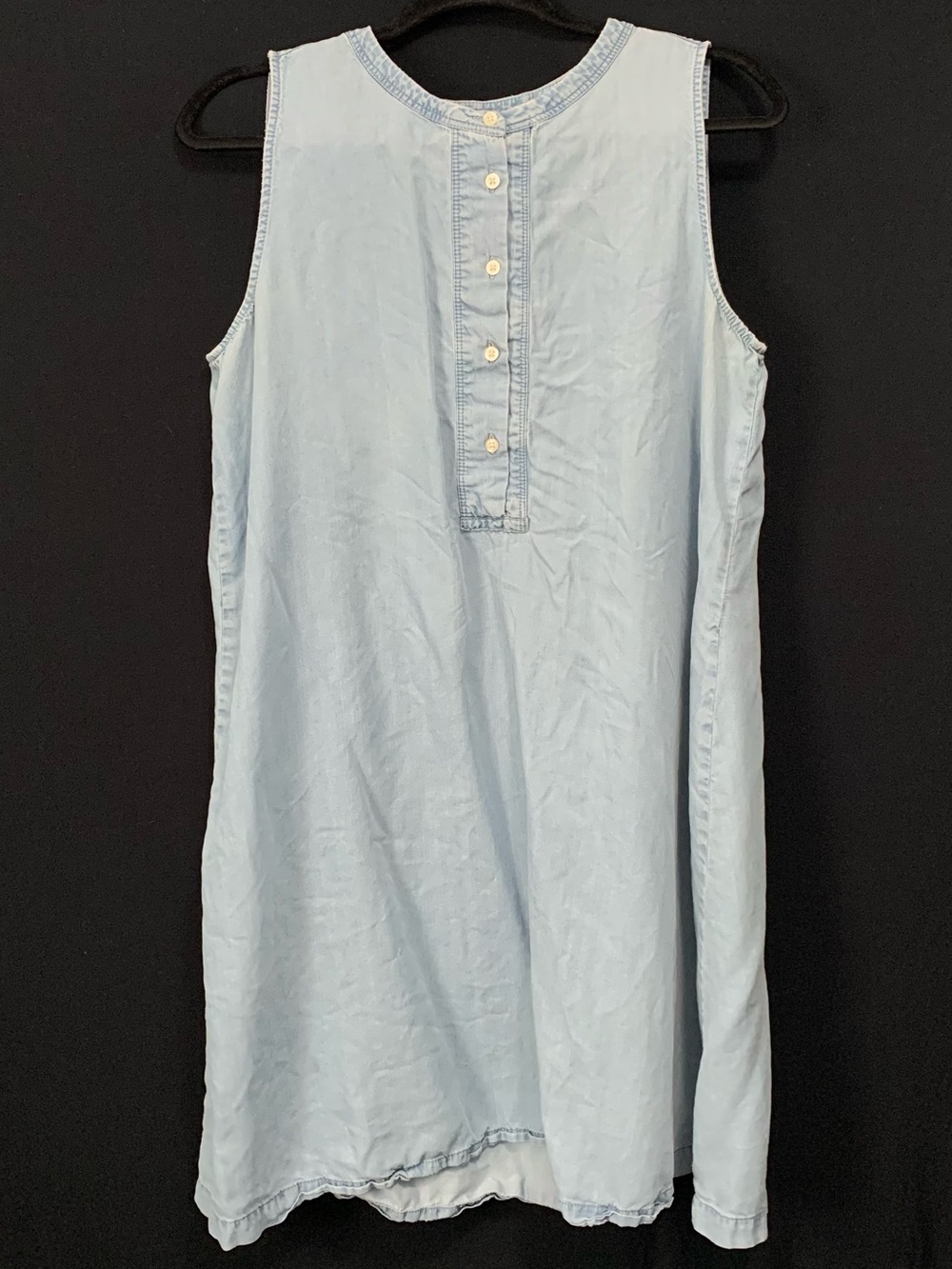 LOFT Chambray Sleeveless Mini Dress